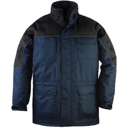 Coverguard Ripstop szakadásbiztos munkavédelmi kabát tengerkék/fekete színben L