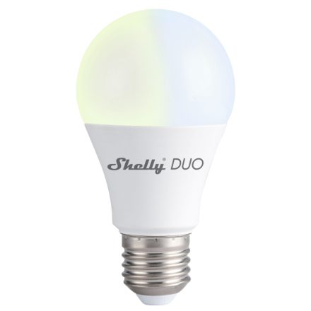 Shelly Duo (E27) WiFi-s, fénymelegség- és fényerő-szabályozható okosizzó