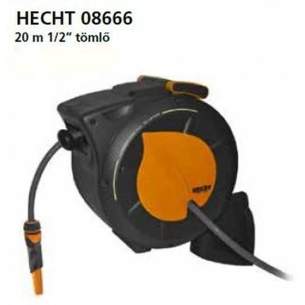 Hecht 08666 automata tömlődob 20m 1/2"-os tömlővel