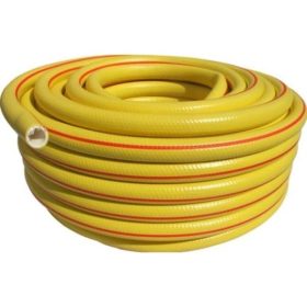   TricoLux csavarodásmentes locsolótömlő 1" sárga, piros csíkkal