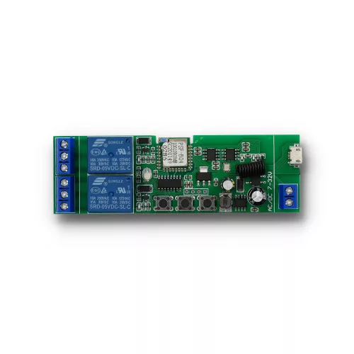 SMARTWISE 2 ÁRAMKÖRÖS 5V-32V WIFI + RF SONOFF KOMPATIBILIS OKOS KAPOCSLÓ RELÉ