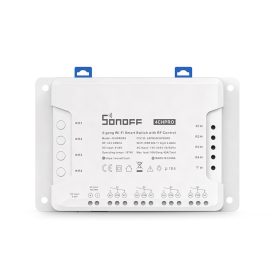   SONOFF 4CH PRO (R3) INTERNETRŐL TÁVVEZÉRELHETŐ, WIFI-S ÉS RF-ES IDŐZÍTHETŐ KAPCSOLÓ RELÉ NÉGY ÁRAMKÖRHÖZ