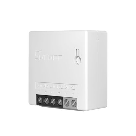 Sonoff Mini R2 WiFi-s, kapcsolóaljzatba beépíthető okosrelé, DIY-üzemmóddal (REST API)
