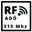 RF 315 MHz adó RF 315 MHz adó