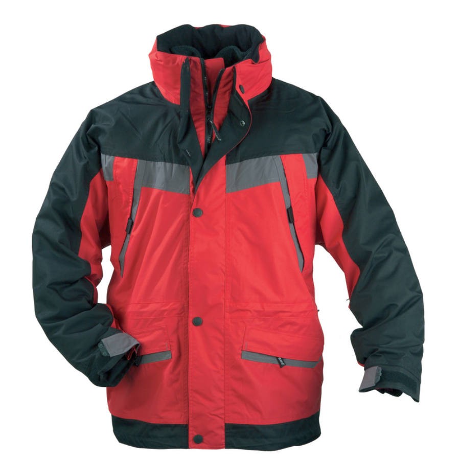 Coverguard Iceberg munkavédelmi kabát piros/fekete színben, 3 az 1-ben 2XL Coverguard Iceberg munkavédelmi kabát piros/fekete színben, 3 az 1-ben 2XL